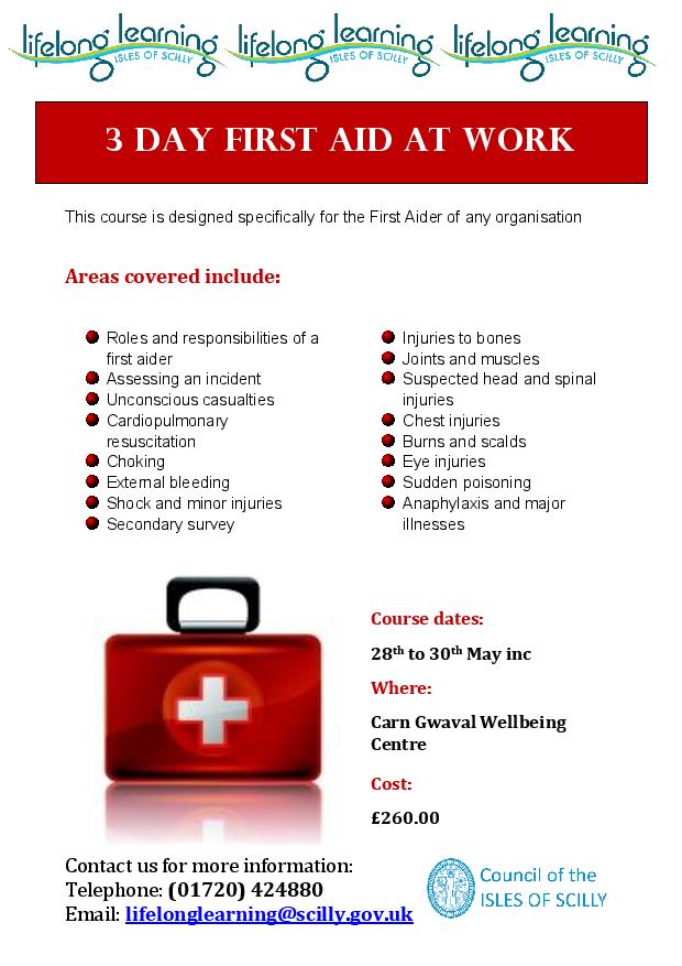 3 Day First Aid Council of the ISLES OF SCILLY